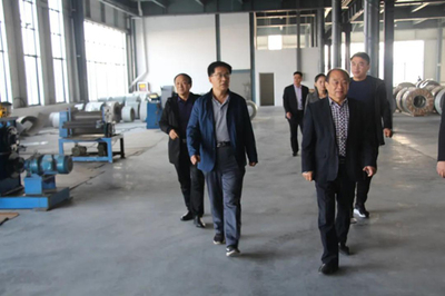 縣工信局、縣科技局、縣促進會到泰來鋼構走訪調研